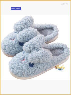 Cute Bunny Slippers Memory Foam Non-Slip Indoor Outdoor Cozy Fleece Lined